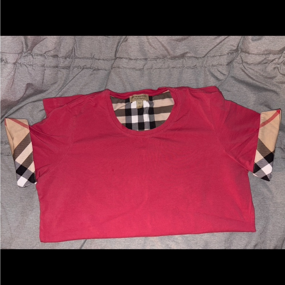 Burberry Short Sleeve Tee with Signature Check